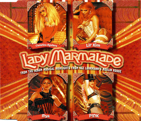 Christina, P!NK, Mya, Lil' Kim - Lady Marmalade  (Import CD single) Used