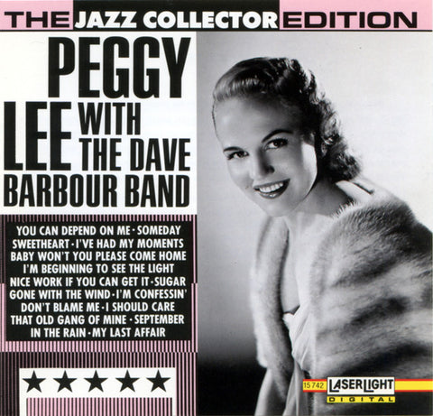Peggy Lee With The Dave Barbour Band CD - used