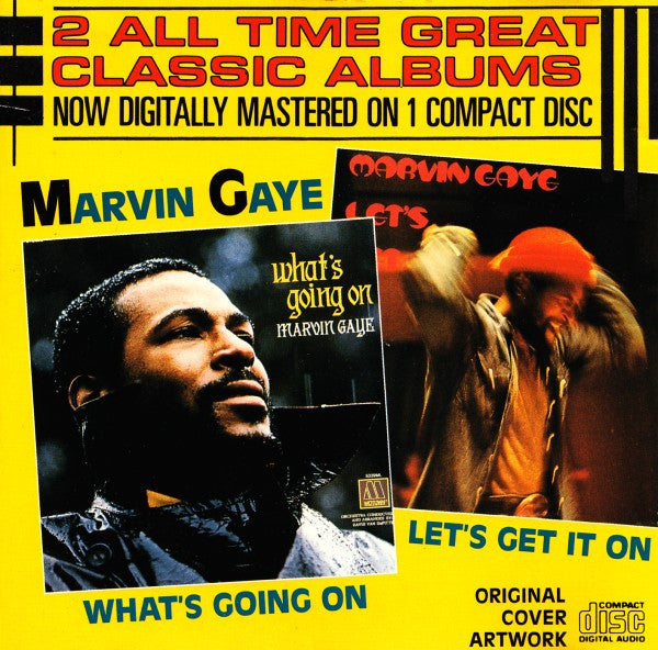 Marvin Gaye - 2 Albums on 1 CD "What's Going On" & "Let's Get It On" CD - Used