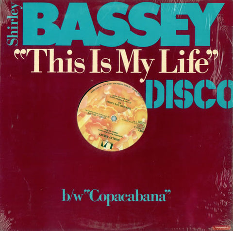 Shirley Bassey  - This Is My Life / Copacabana (1979 Disco 12" Single) LP Vinyl -Used
