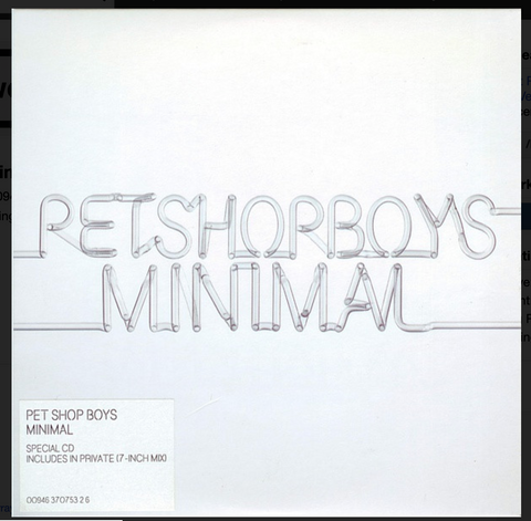 Pet Shop Boys - Minimal  IMPORT CD single - used