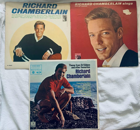 Richard Chamberlain - 3 original LP VINYL - Used