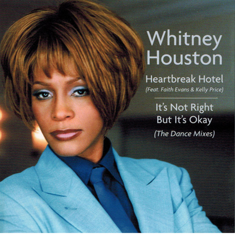 Whitney Houston - Heartbreak Hotel / It's not right.. (The Dance Mixes) US Maxi-CD single - Used