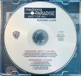 MADONNA - Paradise (not for me) / Runaway Lover - REMIX EP CD Single