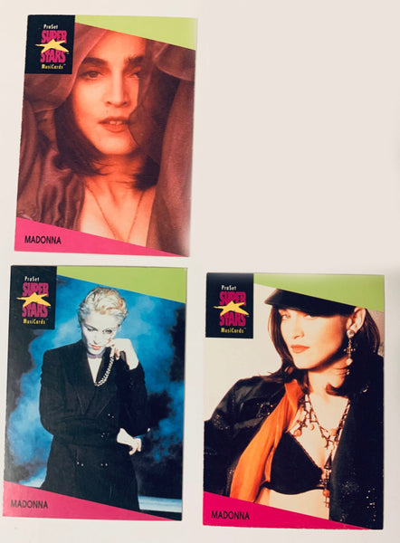 Madonna - Super Stars trading cards (set of 3) 1989