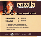 Rozalla - You Never Love The Same Way Twice 2005 Reload Mixes (Import CD single) Used