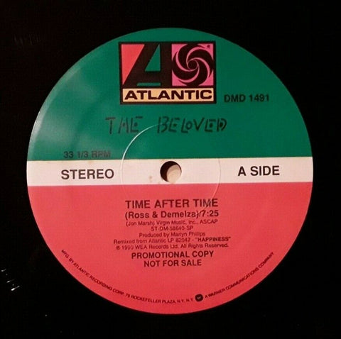 The Beloved - Time After Time 12" Single - 1990 PromoLP Vinyl - Used