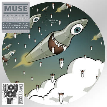 Muse - Reapers 7" Picture Disc Vinyl Record - RSD 2016 (Includes 'make-your-own drone')