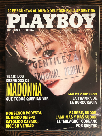 Madonna - Argentinian Playboy Magazine - 1988