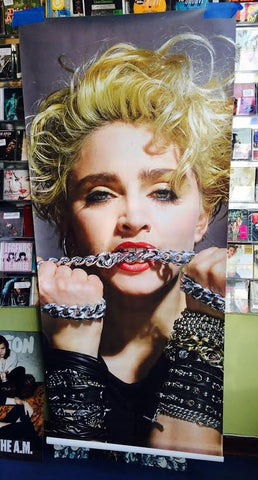 Madonna - 1983 6ft vinyl banner with chains