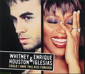 Whitney Houston & Enrique Iglesias - Could I Have This Kiss Forever + 3 bonus remix Hits (Import CD single) Used
