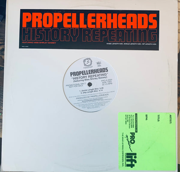 Propellerheads ft: Shirley Bassey - HISTORY REPEATING 12" Promo Vinyl - Used