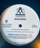 Madonna -Advanced Promo 12" MUSIC (Album Version) LP