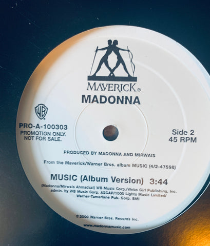 Madonna -Advanced Promo 12" MUSIC (Album Version) LP