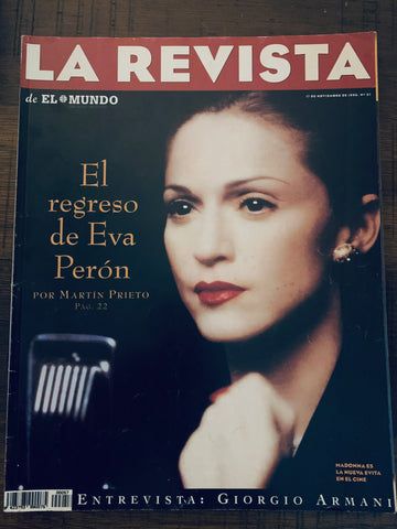 Madonna - LA REVISTA  Import Magazine 1996 (EVITA) Used