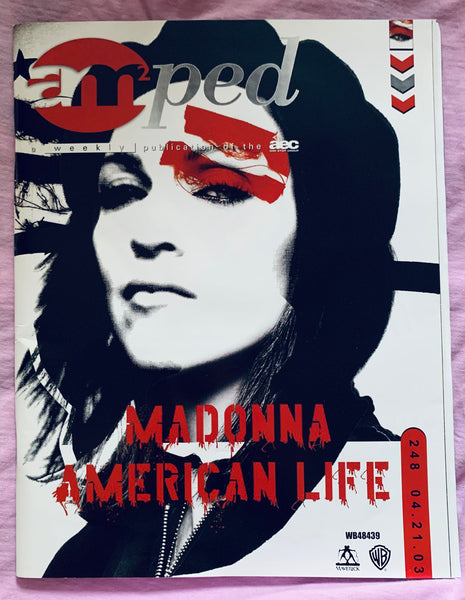 Madonna : AMPED Magazine American Life cover - music promo magazine