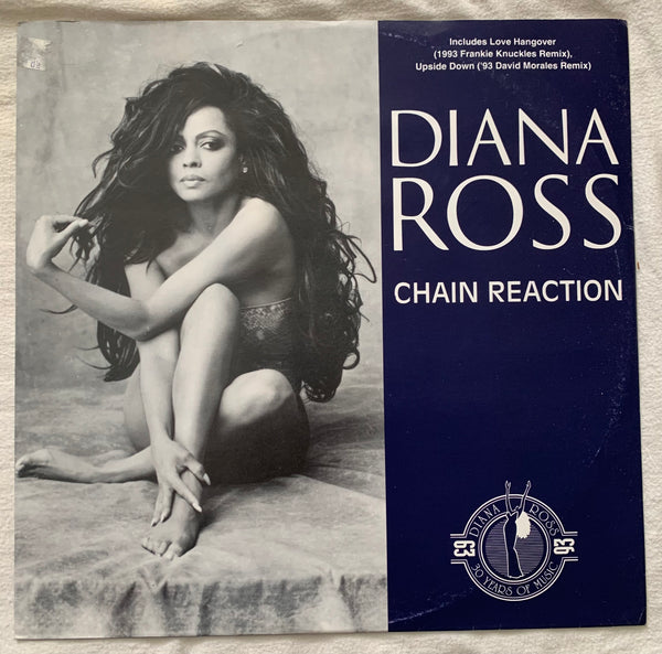 Diana Ross - Chain Reaction / Love Hangover / Upside Down / Someday We'll Be Together  12" LP Vinyl - Used