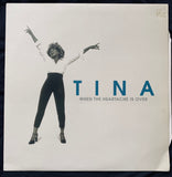 Tina Turner - WHEN THE HEARTACHE IS OVER  (Italy) 12" Lp Vinyl - Used