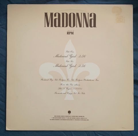 Madonna - Material Girl 1985 PROMO 12" (used)