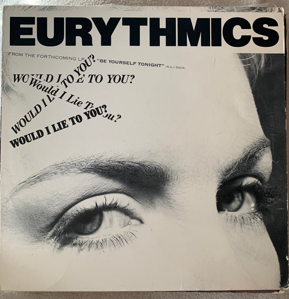 Eurythmics -  Would I Lie To You   12" LP Vinyl - Used