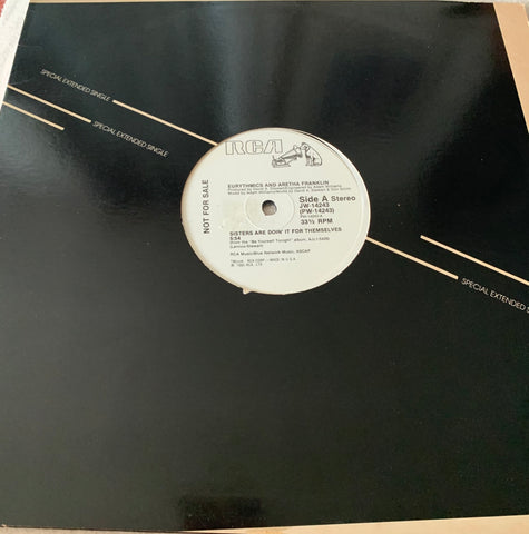 Eurythmics + Aretha Franklin - Sisters are doin' it for themselves - Promo 12" LP Vinyl - Used