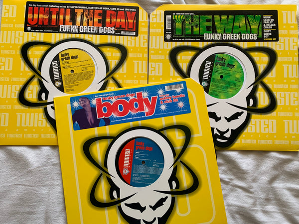 Funky Green Dogs - 3 Vinyl 12" LP set (Part 1) Body, The Way, Until The Day - used (US only)