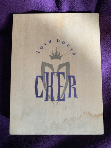 CHER -  Love Hurts CD Limited Edition Wooden Box Set w/ Cards -- Used (US orders only)