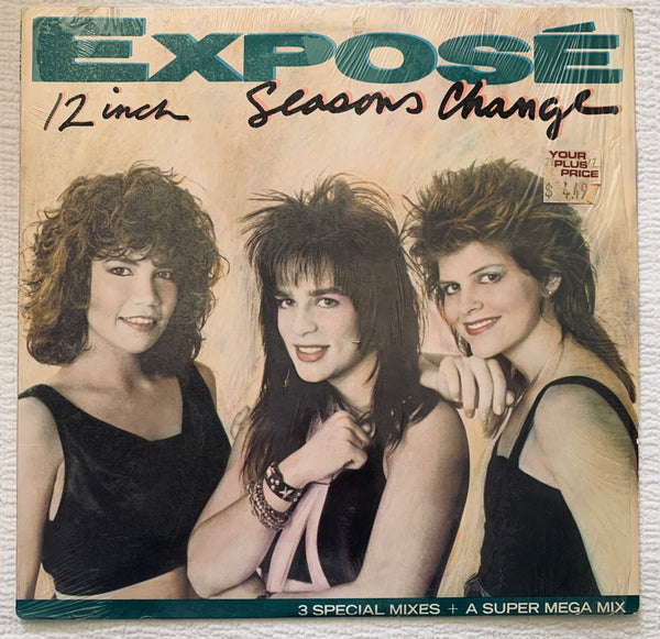 Exposé  - Seasons Change / Megamix 80s 12" remix LP VINYL (in cellophane) - Used