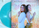Donna De Lory ft: Belinda Carlisle - SAT SIRI  (12" Teal Blue LP) Vinyl  (AUTOGRAPHED By DONNA)