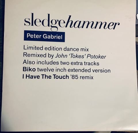 Peter Gabriel -Sledgehammer Import  (12" remix LP VINYL ) Used