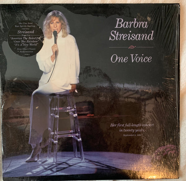 Barbra Streisand  - One Voice (LIVE) LP Vinyl in Cellophane - Used