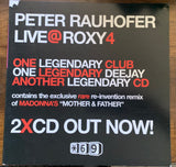 Peter Rauhofer  - 2 PROMO FLATS 12x12"  - LIVE @ Roxy & I Love Miami  -Used