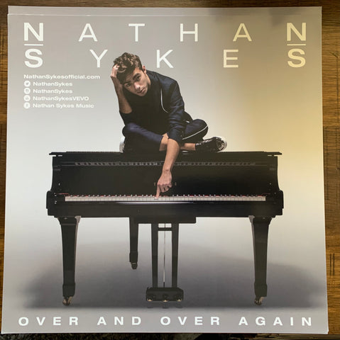 Nathan Sykes - PROMO FLAT 12x12"  -Over and Over Again  -Used