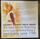 Mandy Moore - PROMO FLAT 12x12"  -Wild Hope   -Used