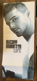 Ricky Martin - PROMO FLAT 12x28"  - LIFE -Used
