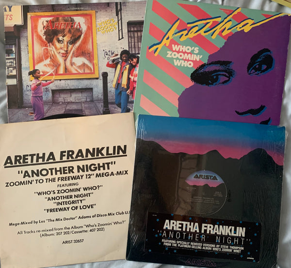 Aretha Franklin - Who's Zoomin' Who? LP +  12"  remix Vinyl - Used