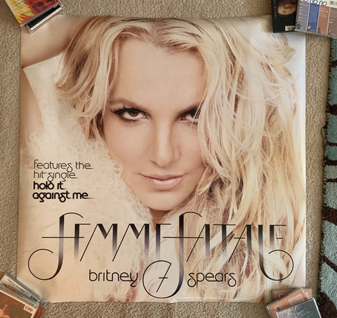 Britney Spears - Femme Fatale Official Promo Print/poster 3x3 ft!
