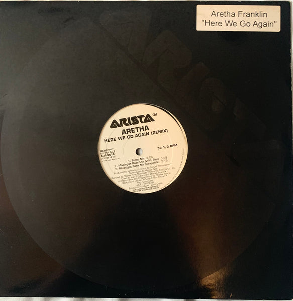 Aretha Franklin - Here We Go Again 12" Remix Promo LP Vinyl - Used
