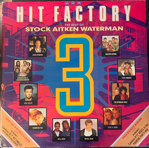 Stock Aitken Waterman (SAW) - Hit Factory Best Of vol. 3 (Double LP VINYL) 1989 - Used