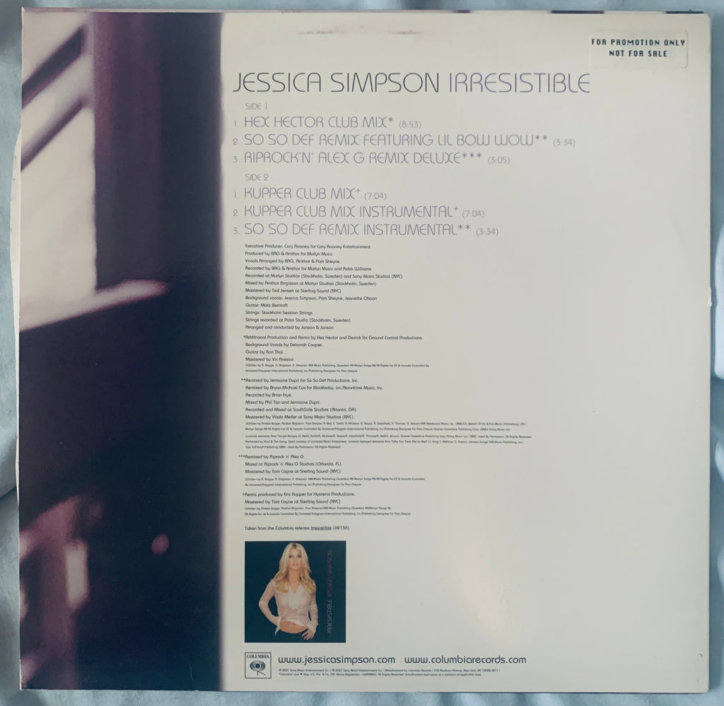 Simpson - IRRESISTIBLE 12" LP VINYL - Used borderline MUSIC