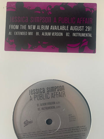 Jessica Simpson - A Public Affair (Promo)  12" LP VINYL - Used