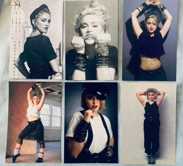 Madonna - set of 6 postcards from the debut album era