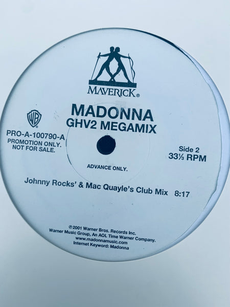 Madonna - GHV2 MEGAMIX  (Promo 12" LP) Vinyl  Remixes