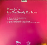 Elton John -Are You Ready For Love  (Remixes) 12" LP promo Vinyl - Used