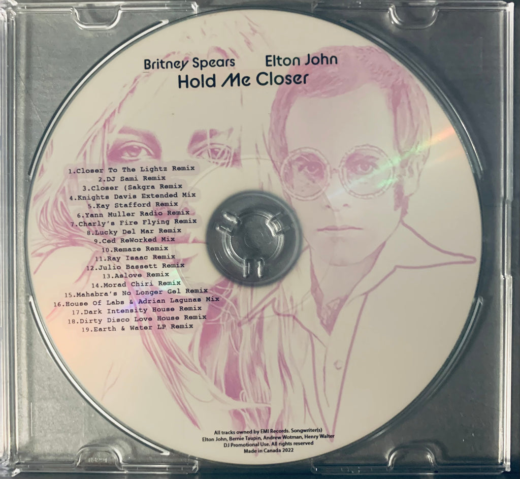 Elton John & Britney Spears - Hold Me Closer: The Remixes CD Single (D –  borderline MUSIC