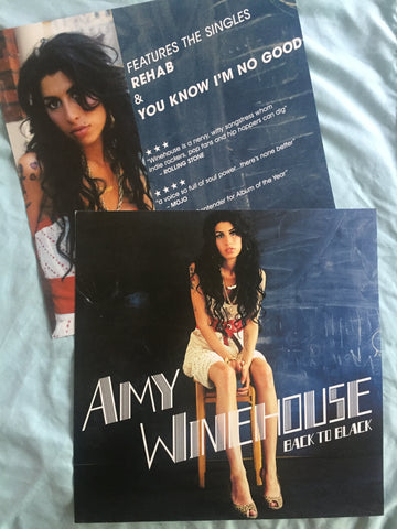 Amy Winehouse - Official Promotional Poster Flat "Back To Black"