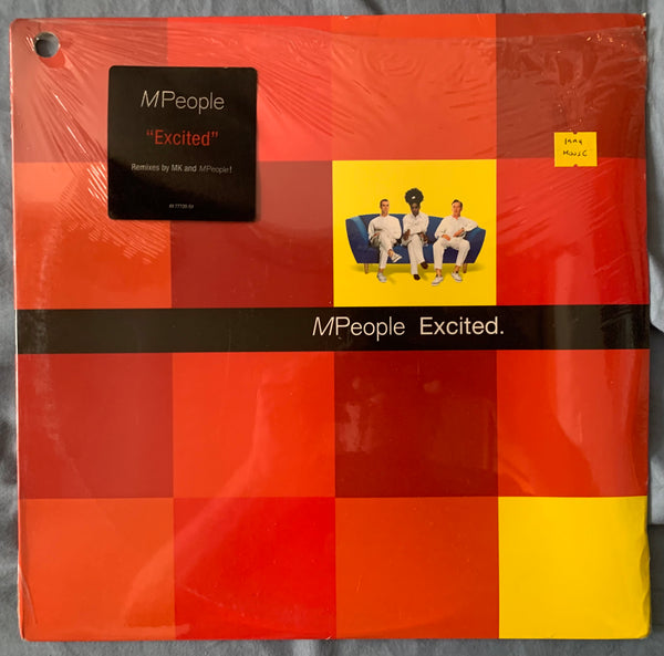 M PEOPLE - Excited 12" remix LP vinyl -- New/sealed (sort of)