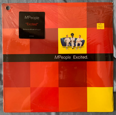 M PEOPLE - Excited 12" remix LP vinyl -- New/sealed (sort of)