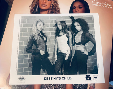 Destiny's Child  (Beyonce) - EMOTION w/ Promo 8x10 print   - LP Vinyl 12" - Used