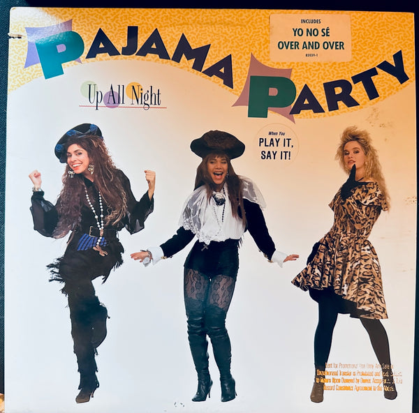 Pajama Party - Up All Night 1989 LP Promo Vinyl - Used